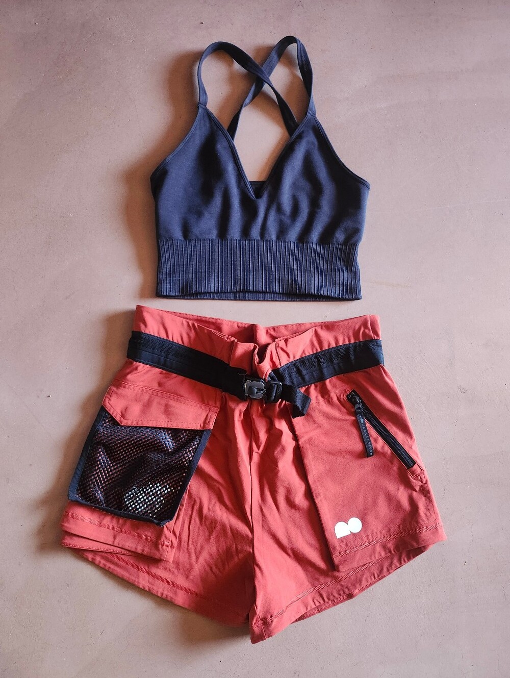 Workout Set Free People Good Karma Top Nike Naomi Osaka Utility Tennis Shorts XS